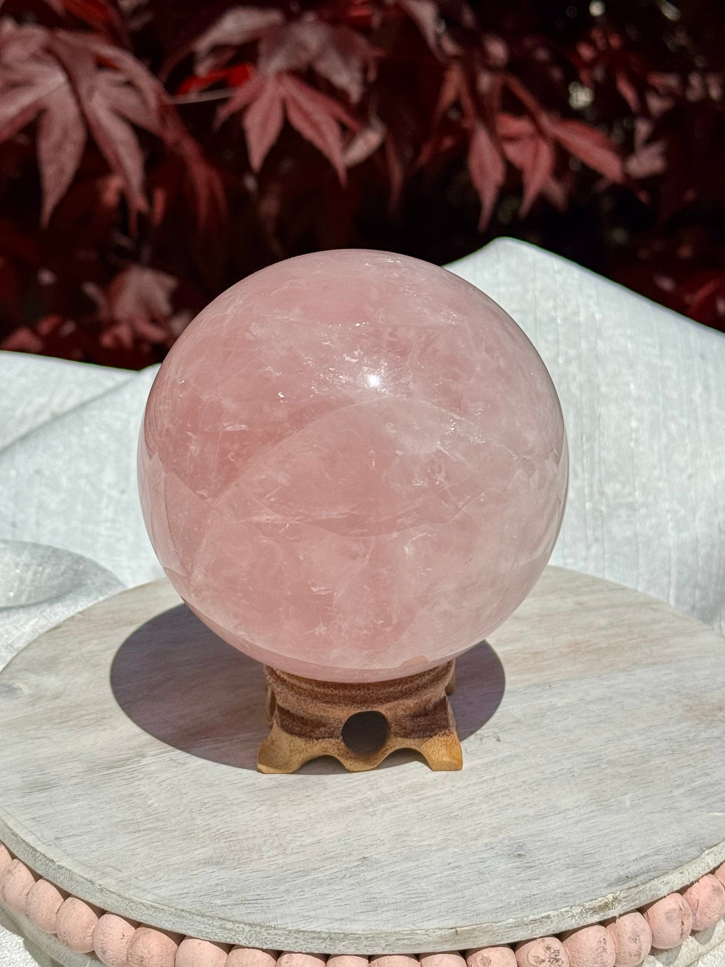 Rose Quartz Sphere - 94 MM