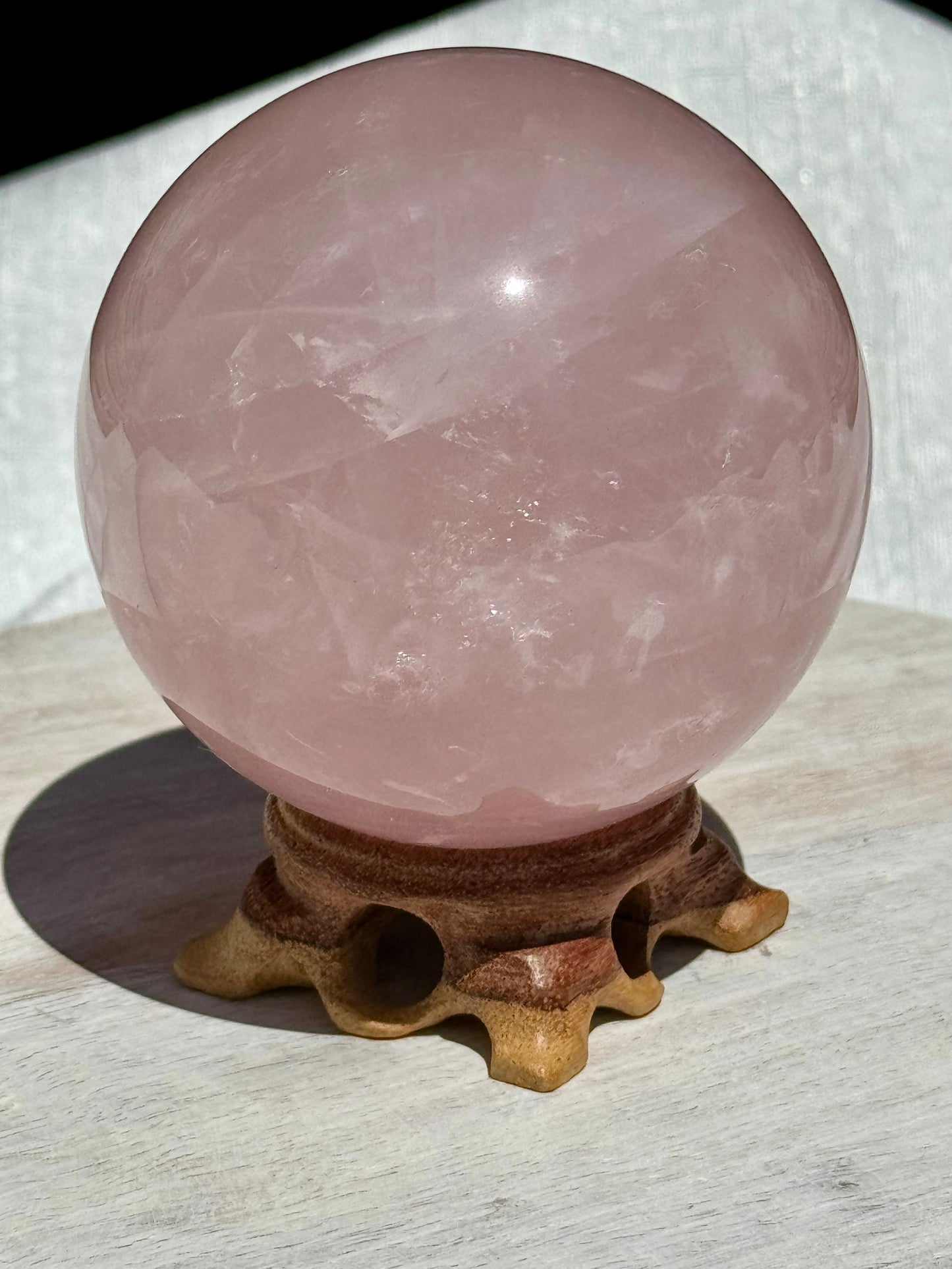 Rose Quartz Sphere - 78 MM