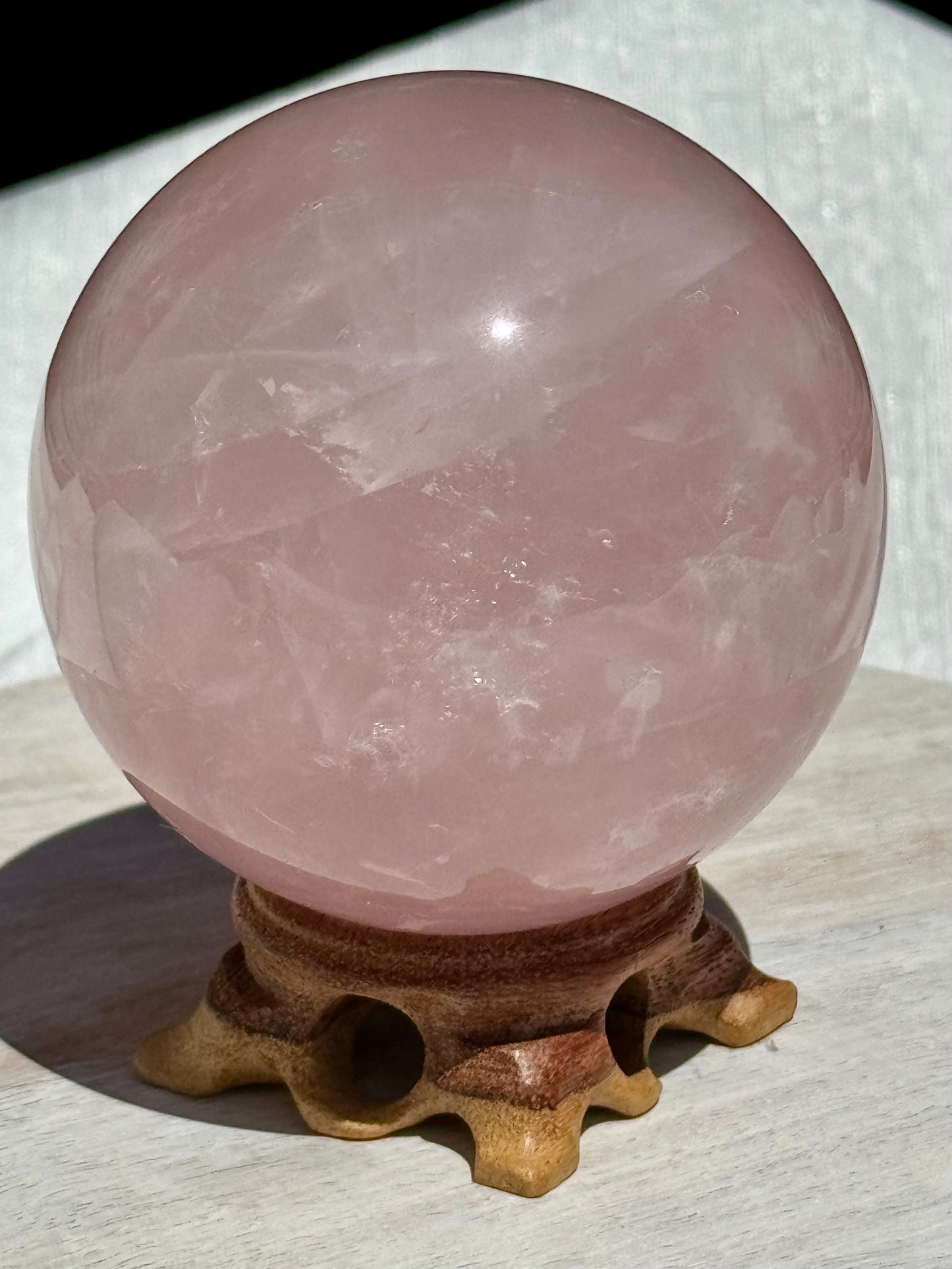 Rose Quartz Sphere - 78 MM