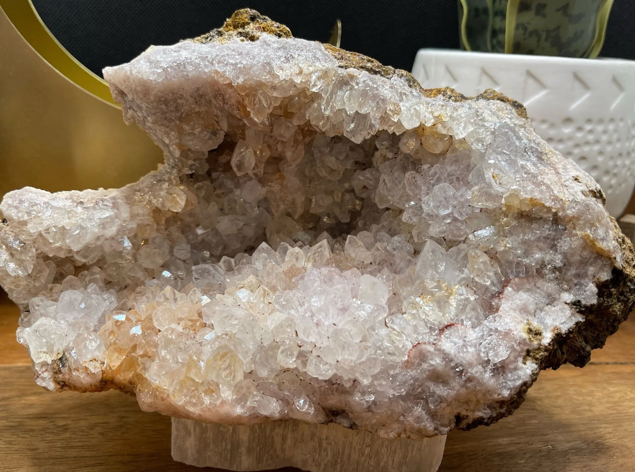 XL Pink Amethyst Geode