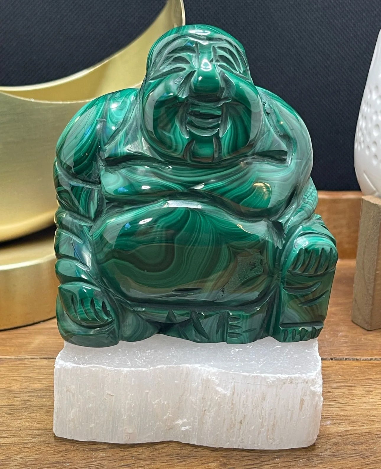 Large Malachite Buddha