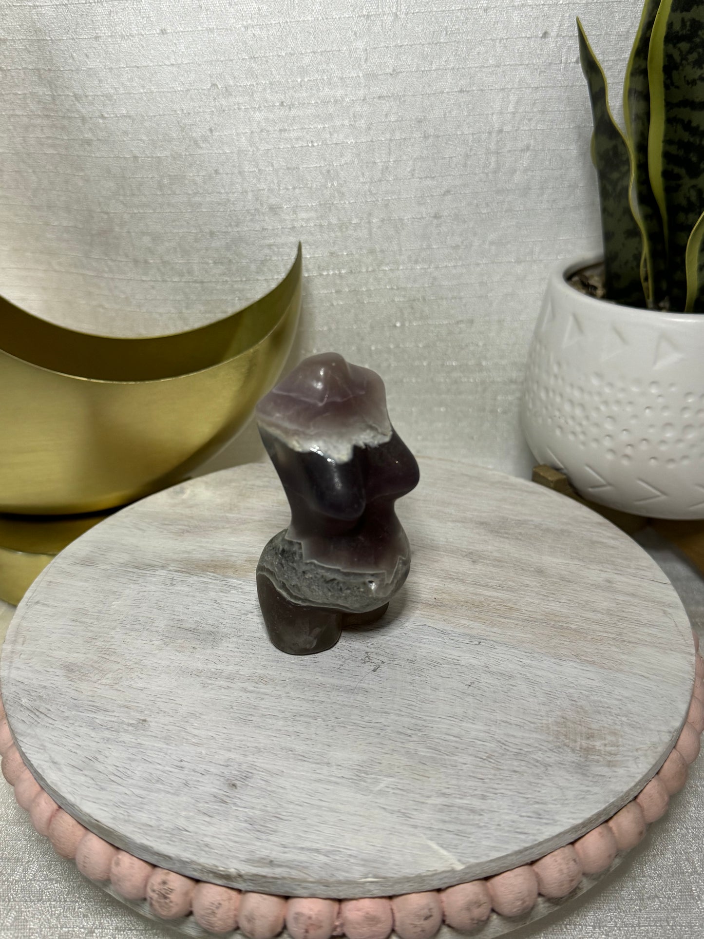 Fluorite Pregnant Goddess Body