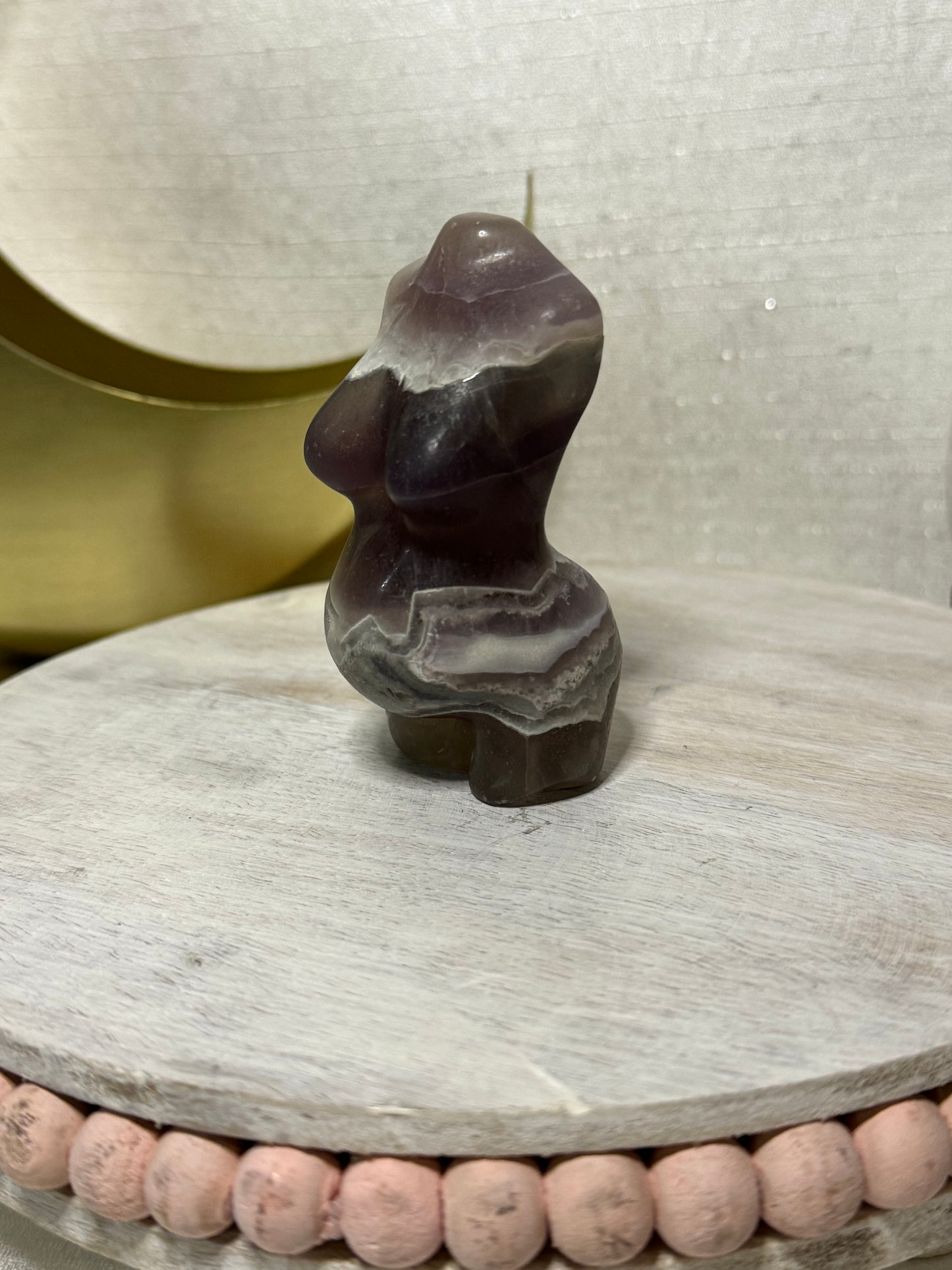 Fluorite Pregnant Goddess Body