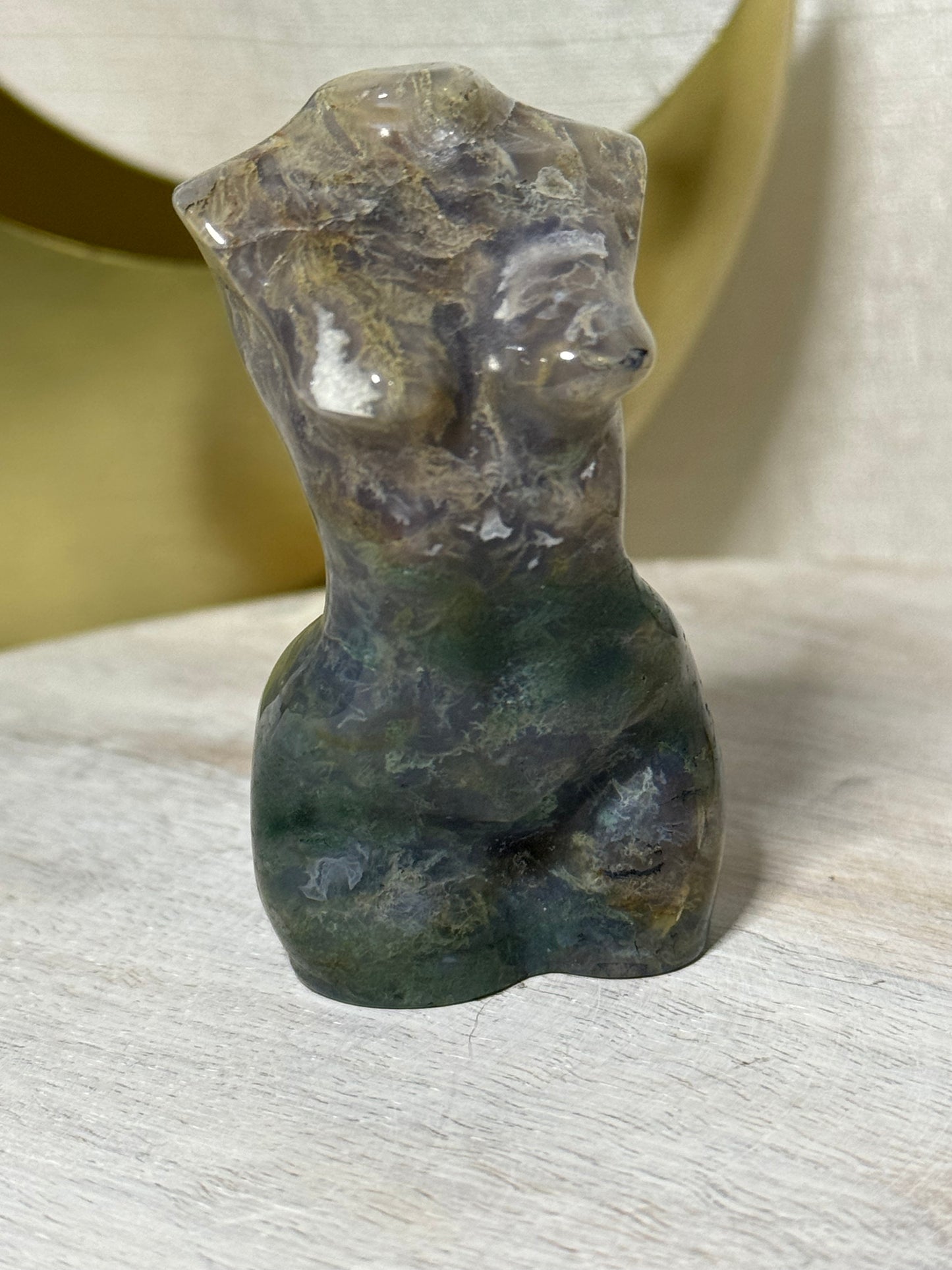 Moss Agate Goddess Body