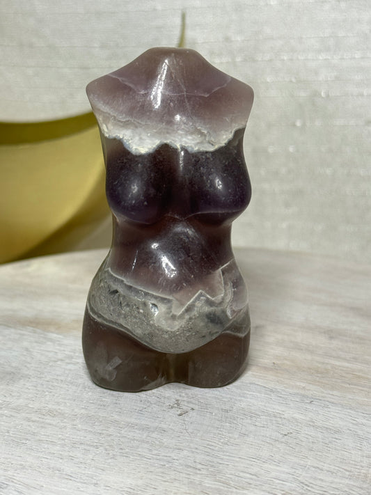 Fluorite Pregnant Goddess Body