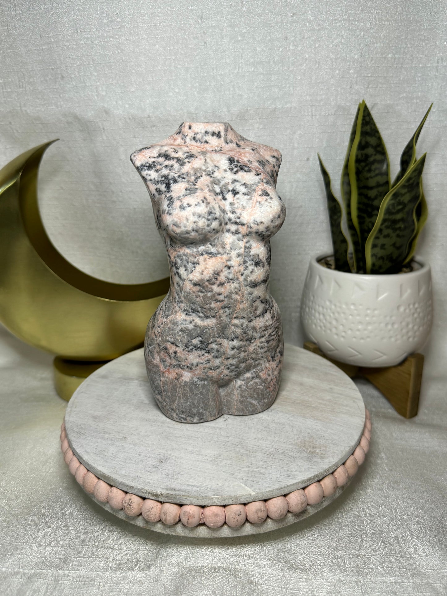 Pink Zebra Jasper Goddess Body - XL