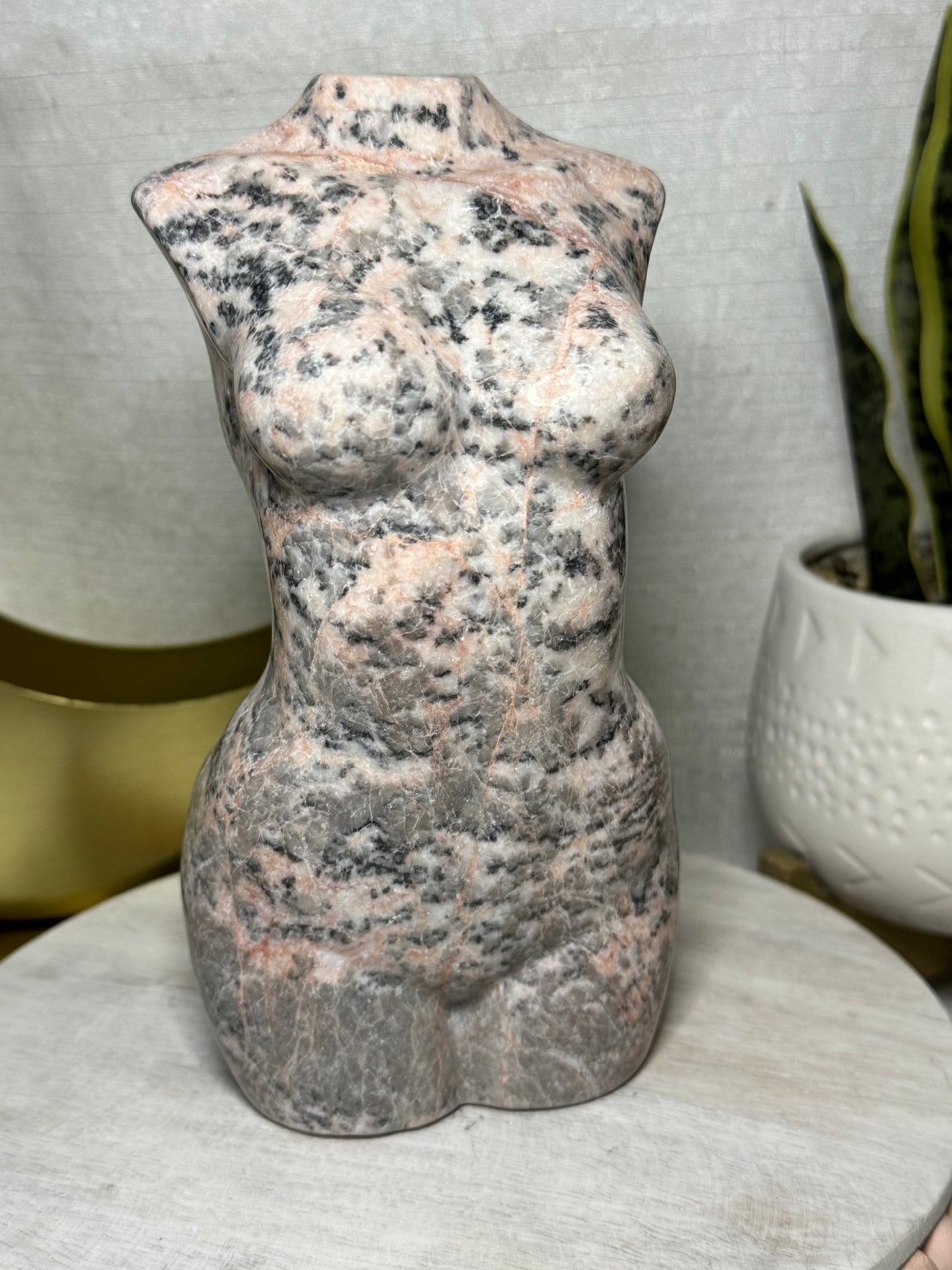 Pink Zebra Jasper Goddess Body - XL