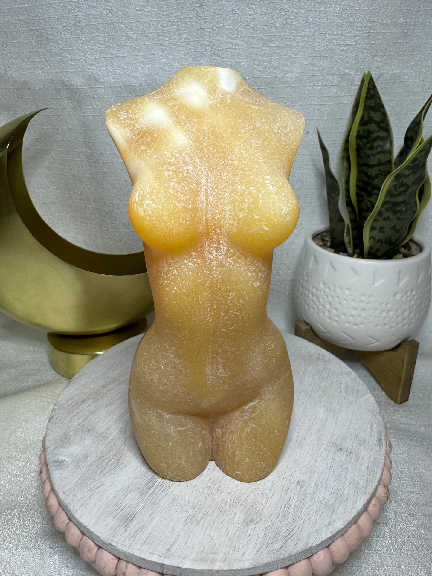 Orange Calcite Goddess - XL