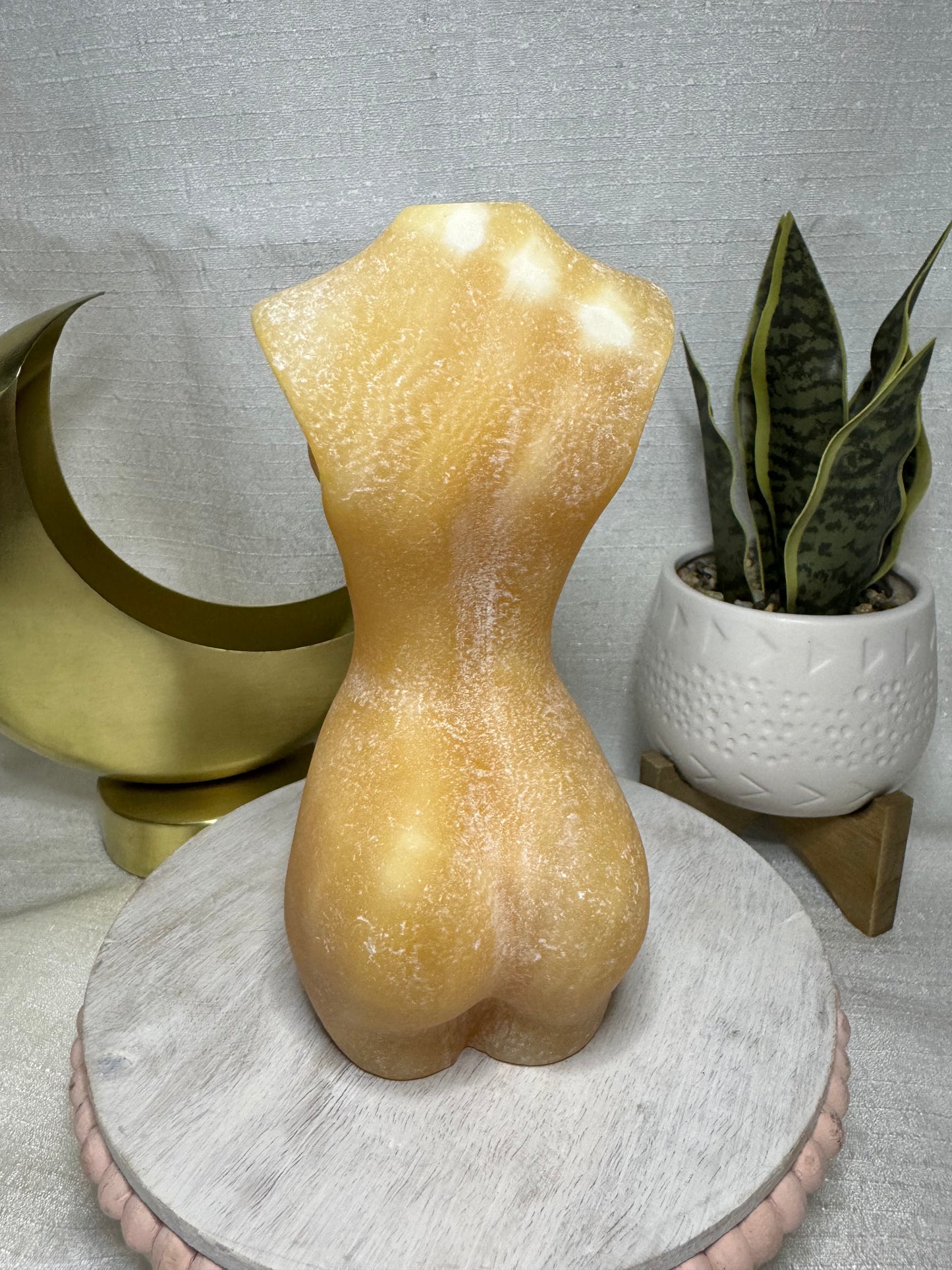 Orange Calcite Goddess - XL