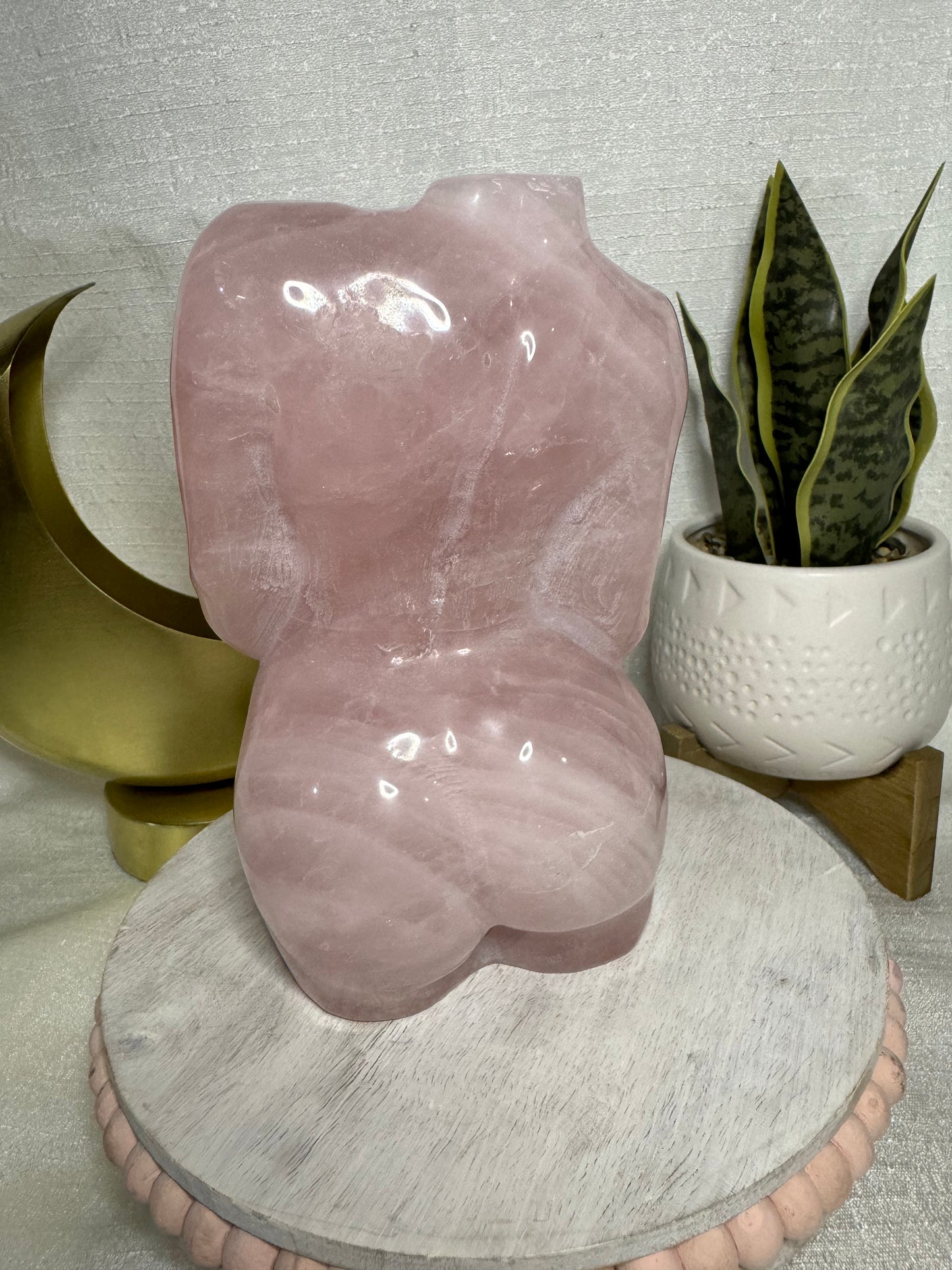 Rose Quartz Pregnant Goddess - XL