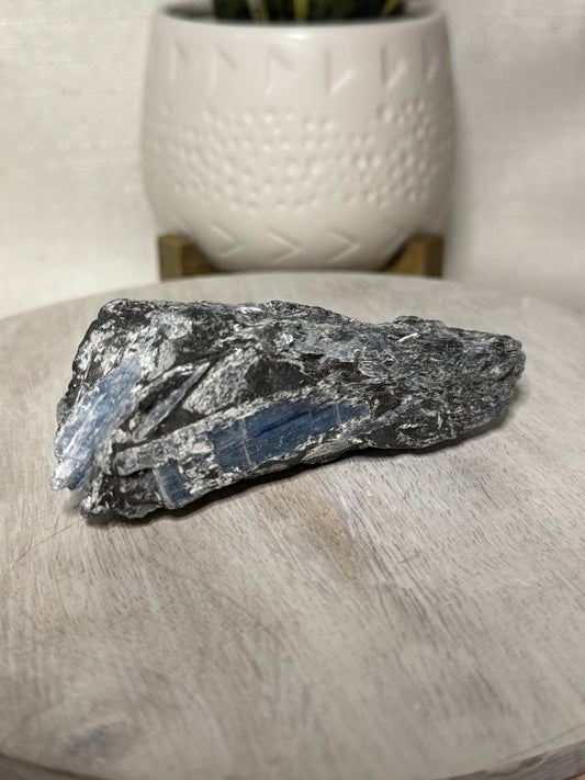 Natural Paraiba Kyanite / Blue Kyanite and Black Tourmaline